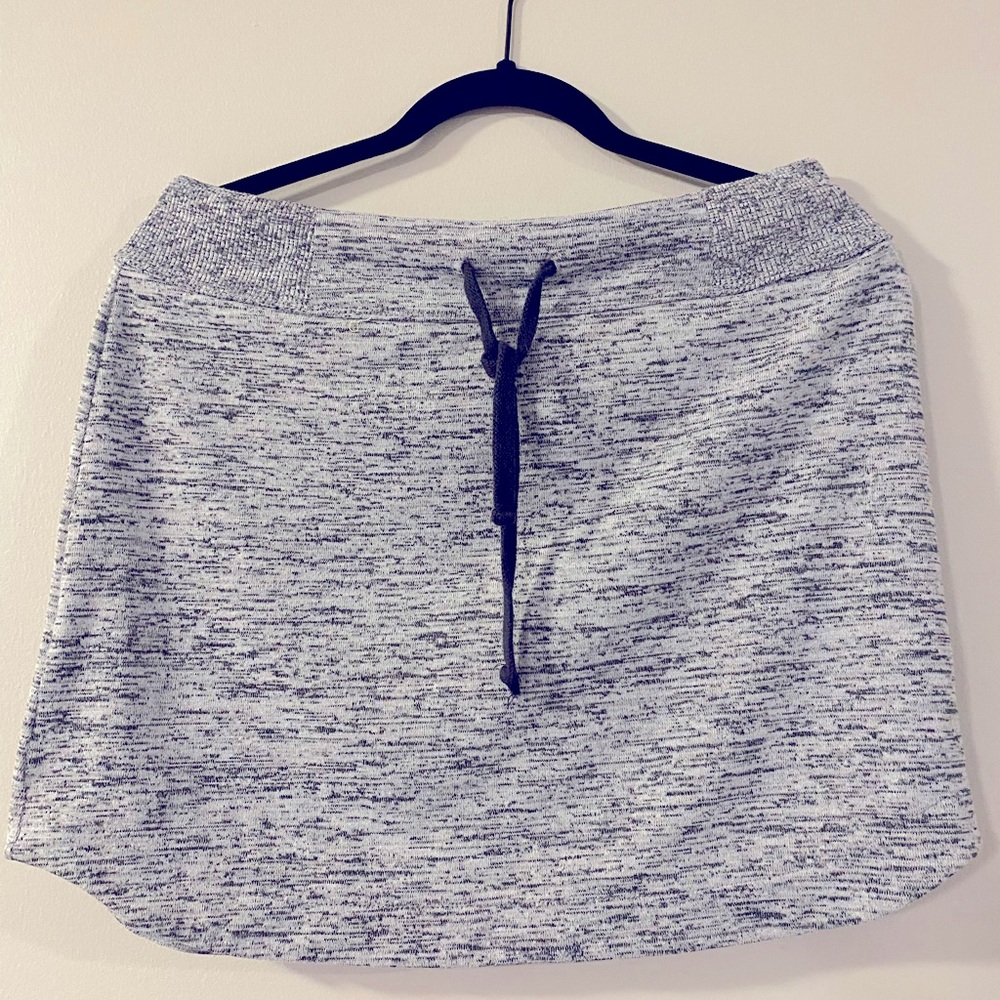 Athleta terry heathered grey sport skirt